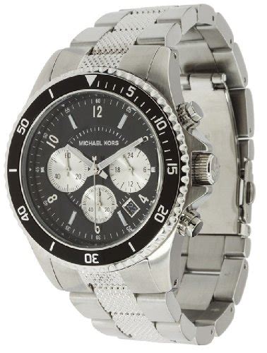 michael kors men's mk8174 casual classic chronograph black dial watch|Michael Kors Mens Chronograph Men's Watch .